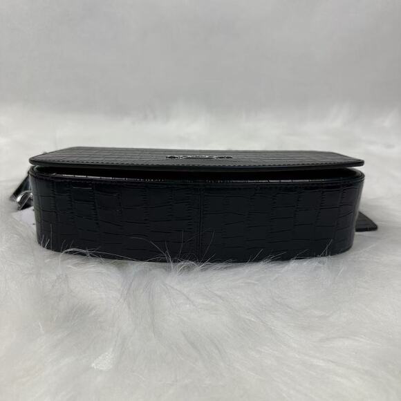 Coach Andrea Shoulder Bag In Crocodile-embossed Leather Black CT770 NWT - Picture 10 of 10